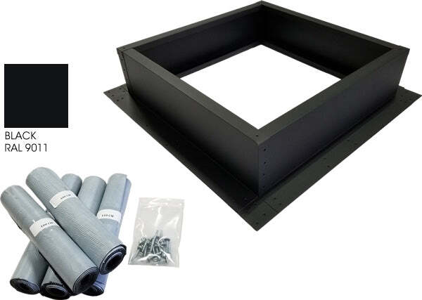 Attic Breeze Roof Curb Installation Kit – Jet Black