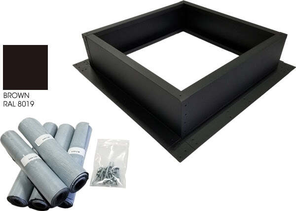 Attic Breeze Roof Curb Installation Kit – Bronze Brown