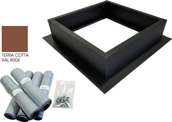 Attic Breeze Roof Curb Installation Kit – Terra Cotta