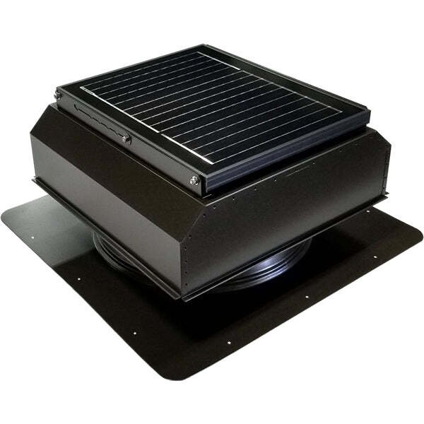 Attic Breeze UltraBreeze PRO 25W Self-Flashing solar attic fan, Bronze Brown