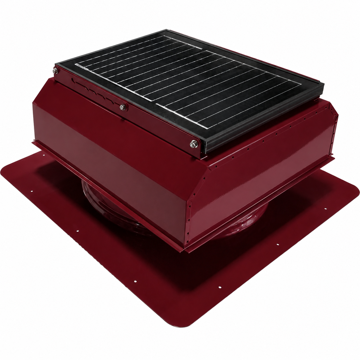 Attic Breeze UltraBreeze PRO 25W Self-Flashing solar attic fan, Brick Red