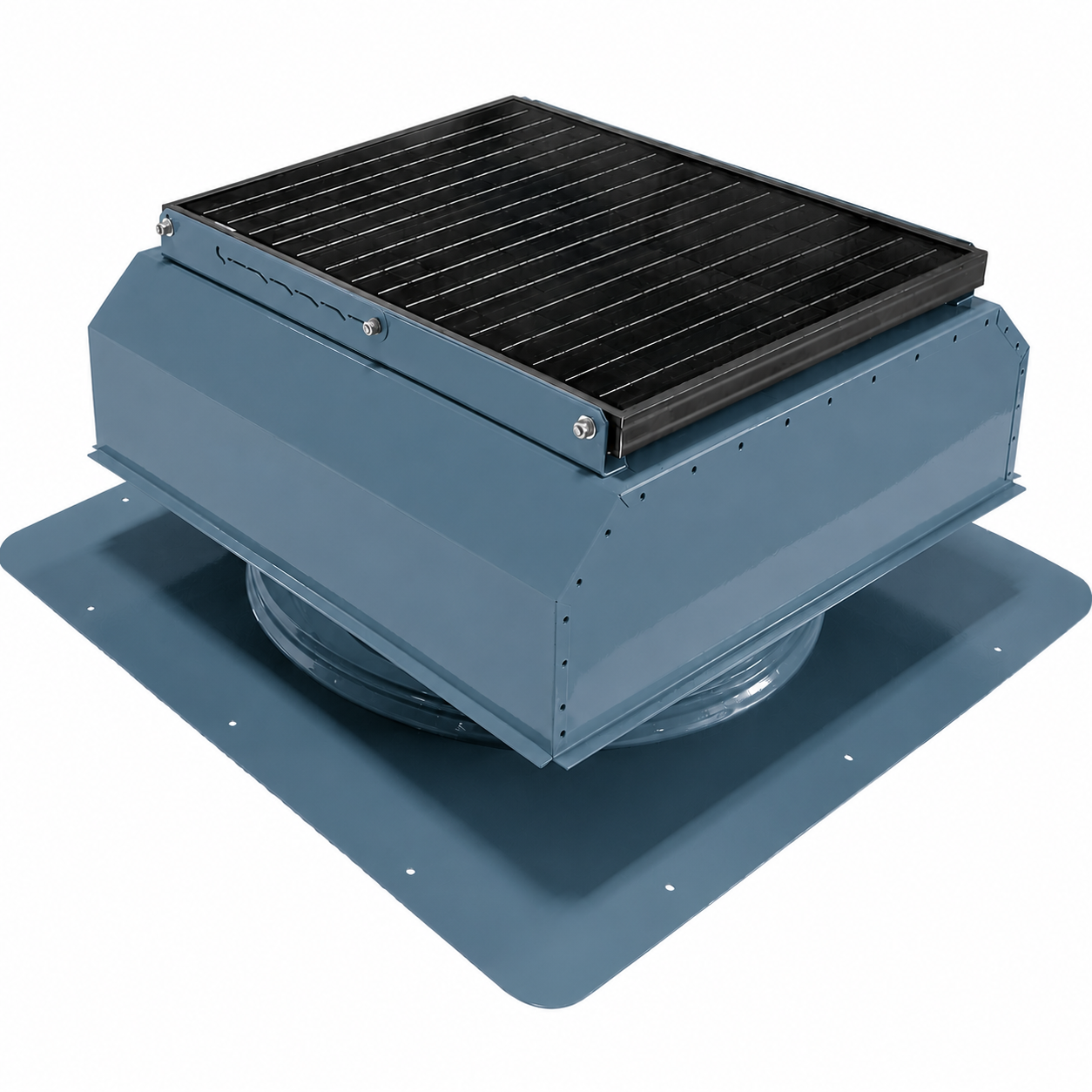 Attic Breeze UltraBreeze HP 35W Self-Flashing solar attic fan, Hawaiian Blue