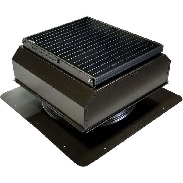 Attic Breeze UltraBreeze HP 35W Self-Flashing solar attic fan, Bronze Brown