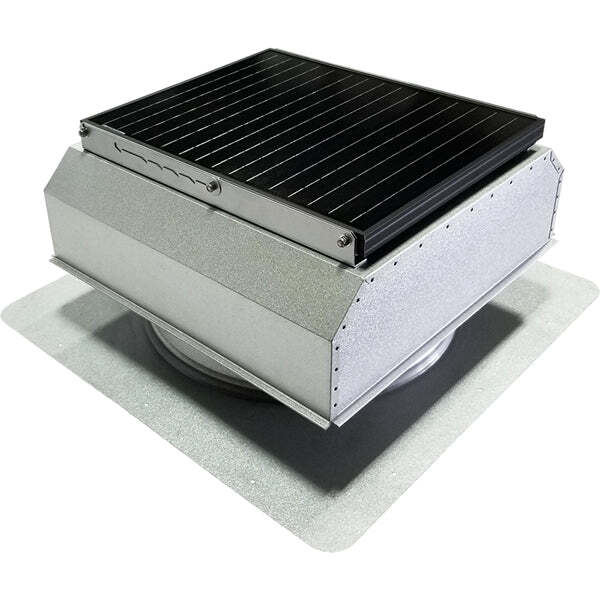 Attic Breeze UltraBreeze HP 35W Self-Flashing solar attic fan, Mill Finish