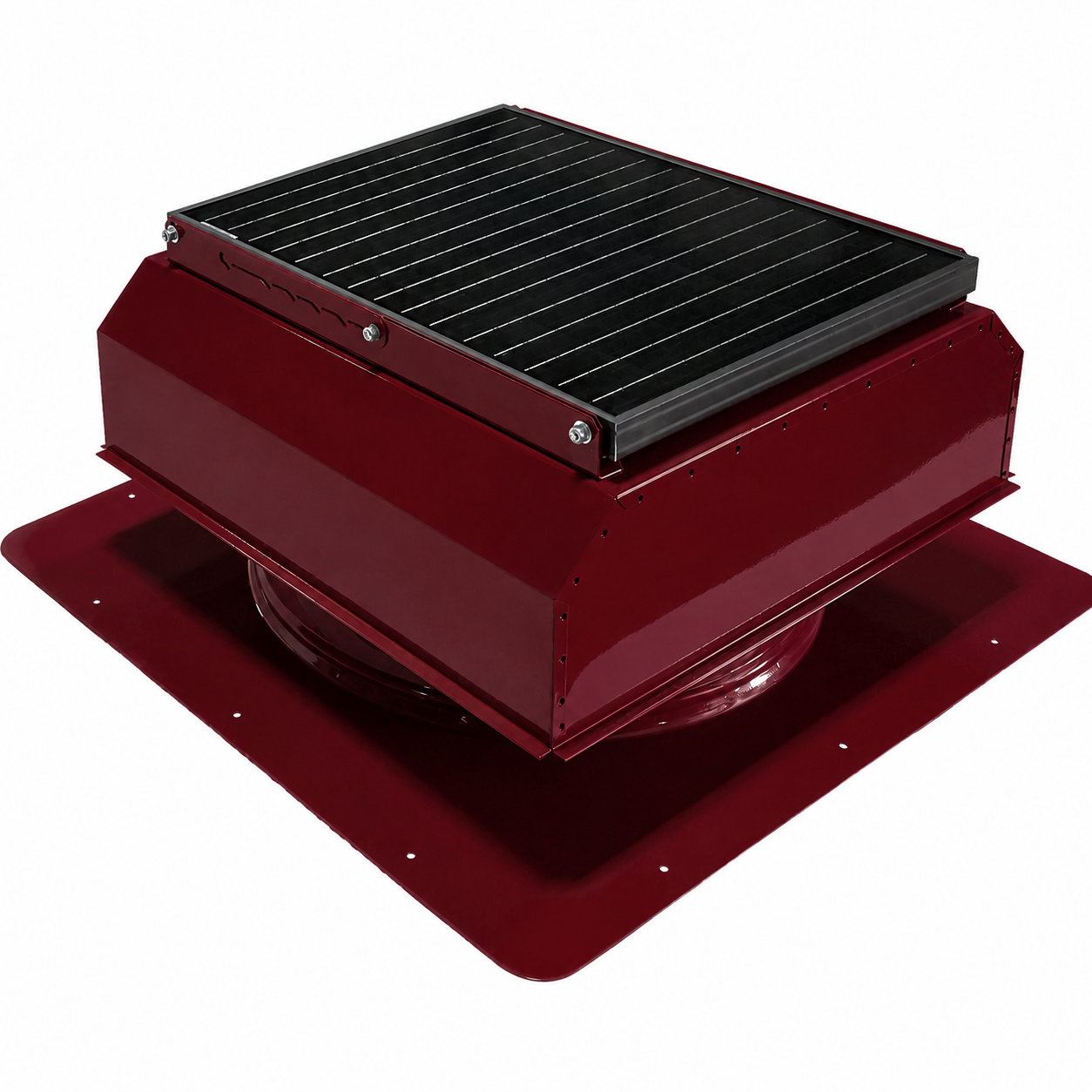 Attic Breeze UltraBreeze HP 35W Self-Flashing solar attic fan, Brick Red