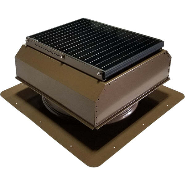 Attic Breeze UltraBreeze HP 35W Self-Flashing solar attic fan, Shakewood