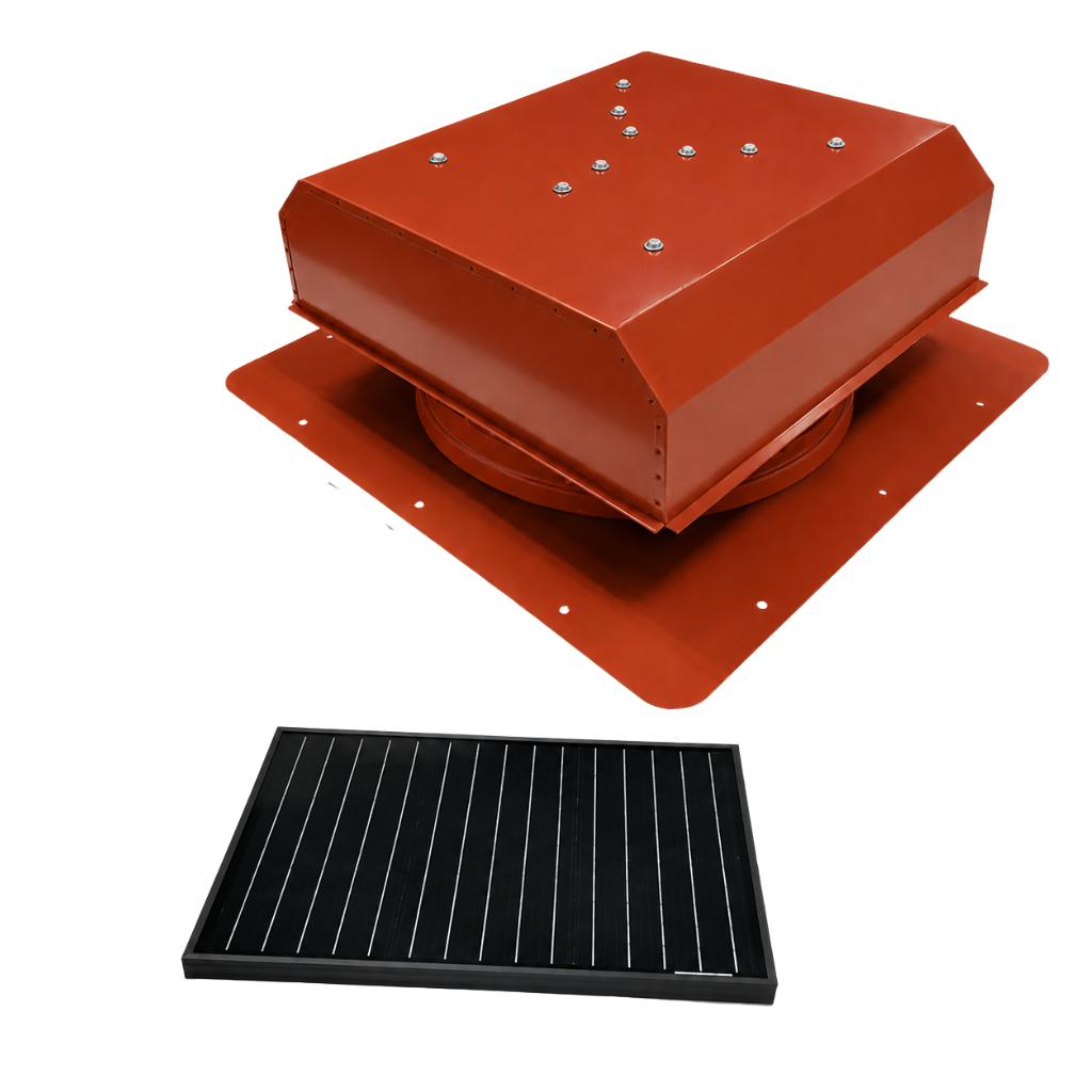 Attic Breeze UltraBreeze HP 35W Self-Flashing solar attic fan, Terra Cotta