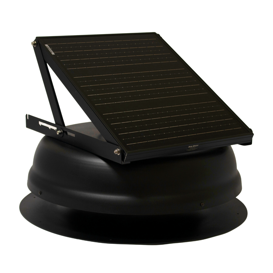 Attic Breeze AeroBreeze HP 35W Self-Flashing solar attic fan, Textured Black