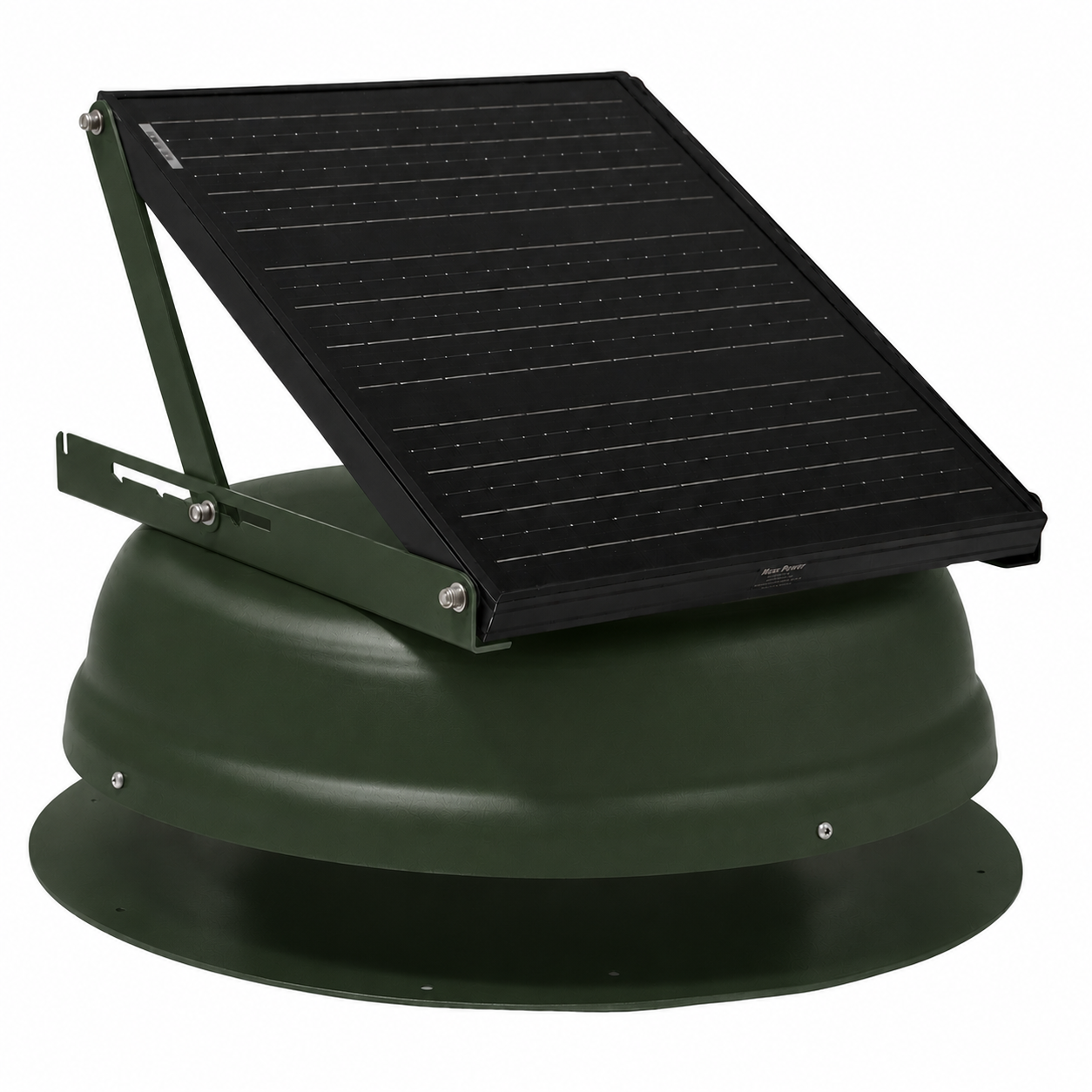 Attic Breeze AeroBreeze HP 35W Self-Flashing solar attic fan, Classic Green