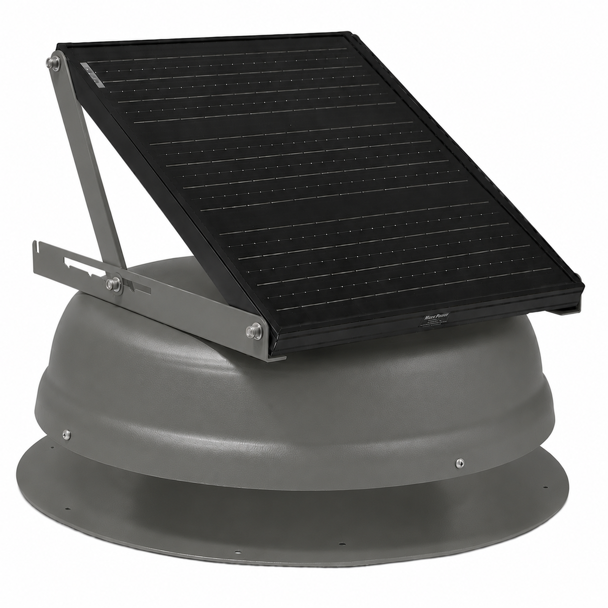 Attic Breeze AeroBreeze HP 35W Self-Flashing solar attic fan, Weathered Gray