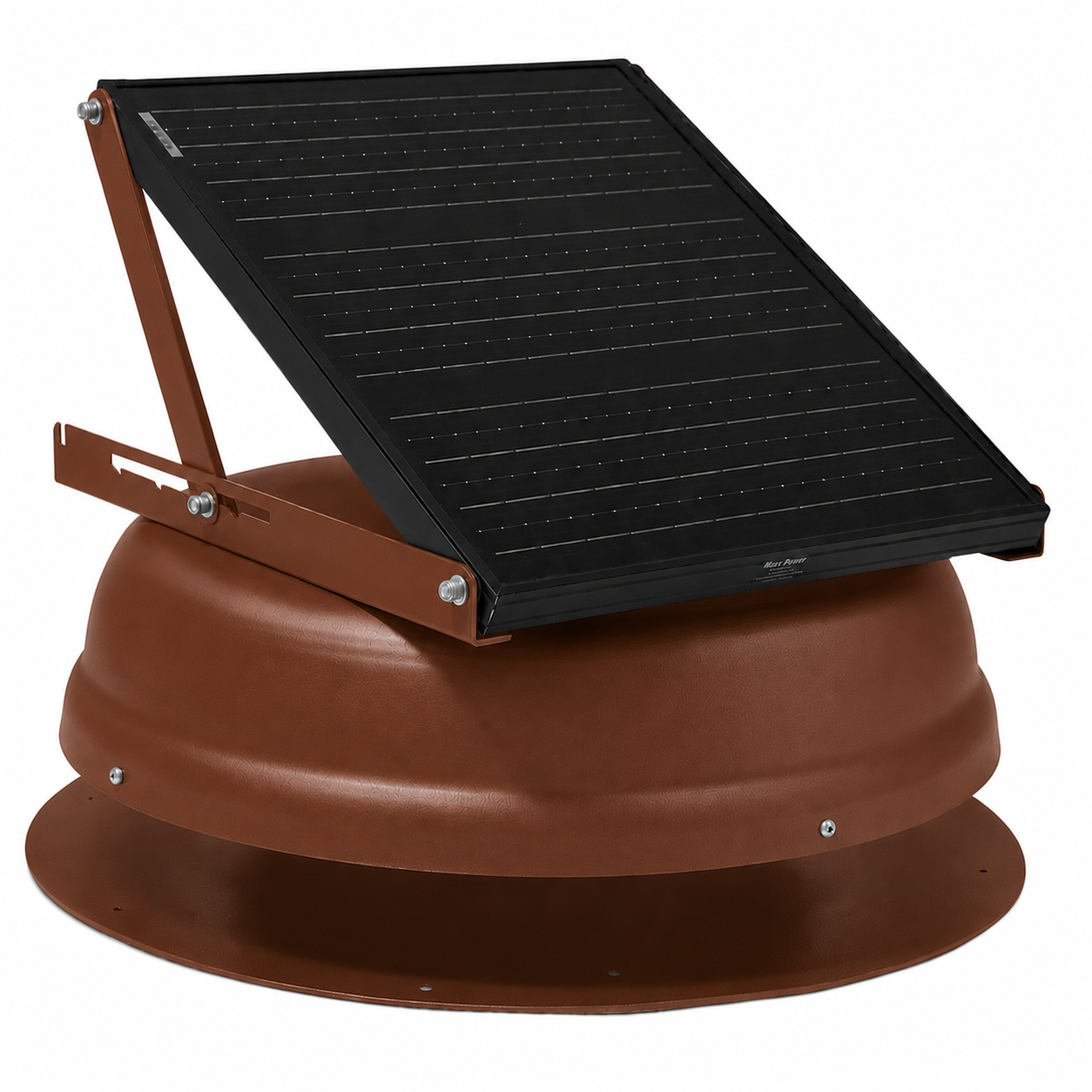 Attic Breeze AeroBreeze HP 35W Self-Flashing solar attic fan, Hickory