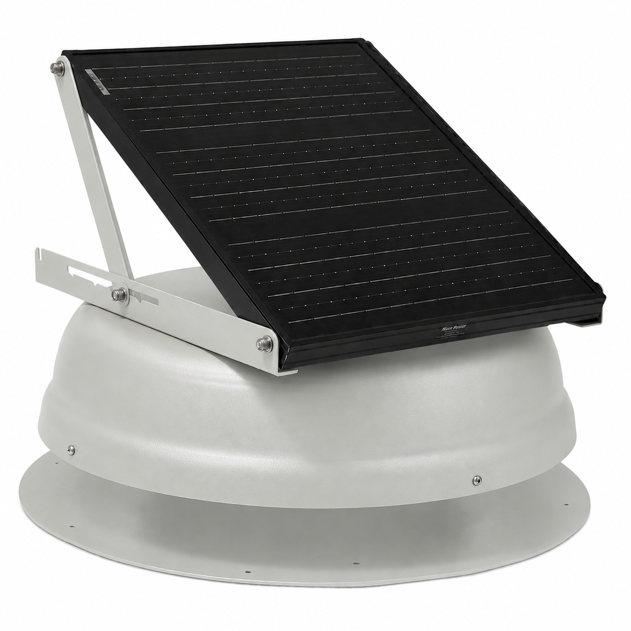 Attic Breeze AeroBreeze HP 35W Self-Flashing solar attic fan, Anodized Silver