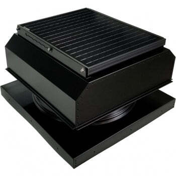 Attic Breeze UltraBreeze HP 35W Curb Mount solar attic fan, Jet Black