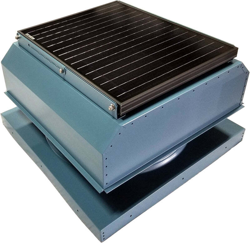 Attic Breeze UltraBreeze HP 35W Curb Mount solar attic fan, Hawaiian Blue