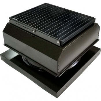 Attic Breeze UltraBreeze HP 35W Curb Mount solar attic fan, Bronze Brown