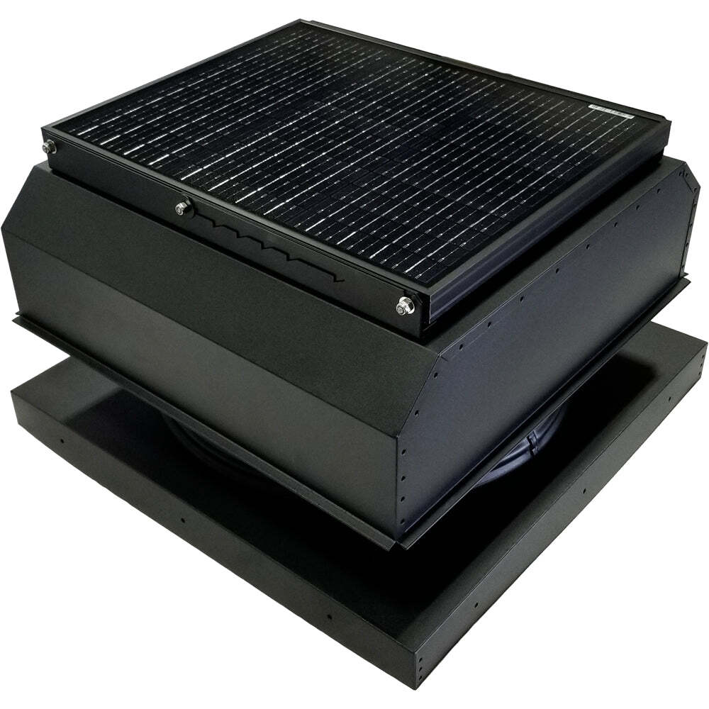 Attic Breeze UltraBreeze HP 35W Curb Mount solar attic fan, Textured Black