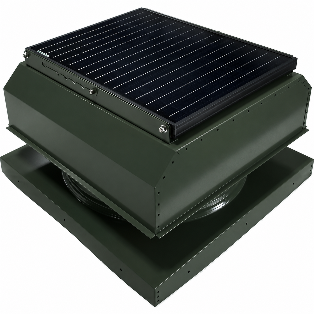 Attic Breeze UltraBreeze HP 35W Curb Mount solar attic fan, Classic Green