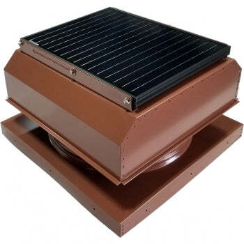Attic Breeze UltraBreeze HP 35W Curb Mount solar attic fan, Hickory