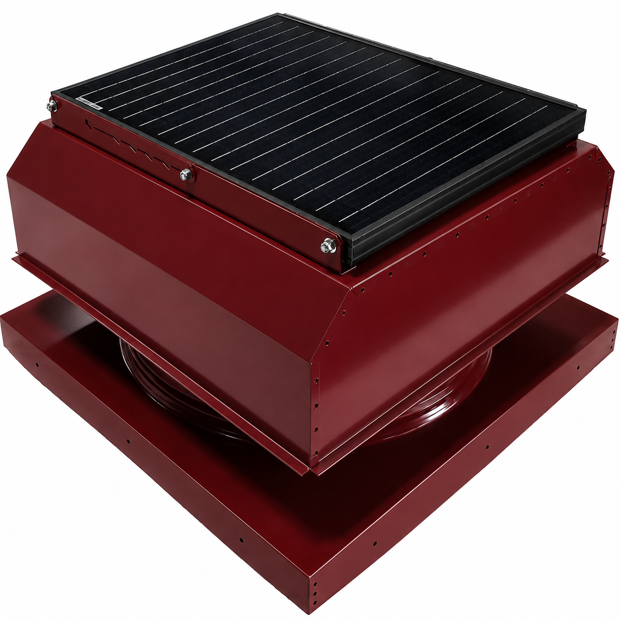 Attic Breeze UltraBreeze HP 35W Curb Mount solar attic fan, Brick Red