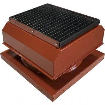 Attic Breeze UltraBreeze HP 35W Curb Mount solar attic fan, Terra Cotta