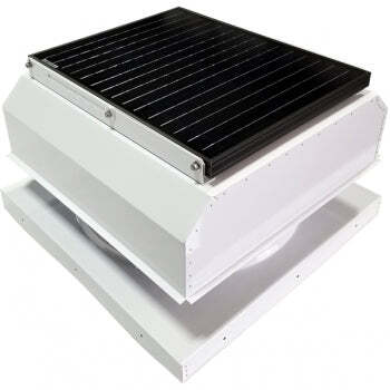 Attic Breeze UltraBreeze HP 35W Curb Mount solar attic fan, Polar White