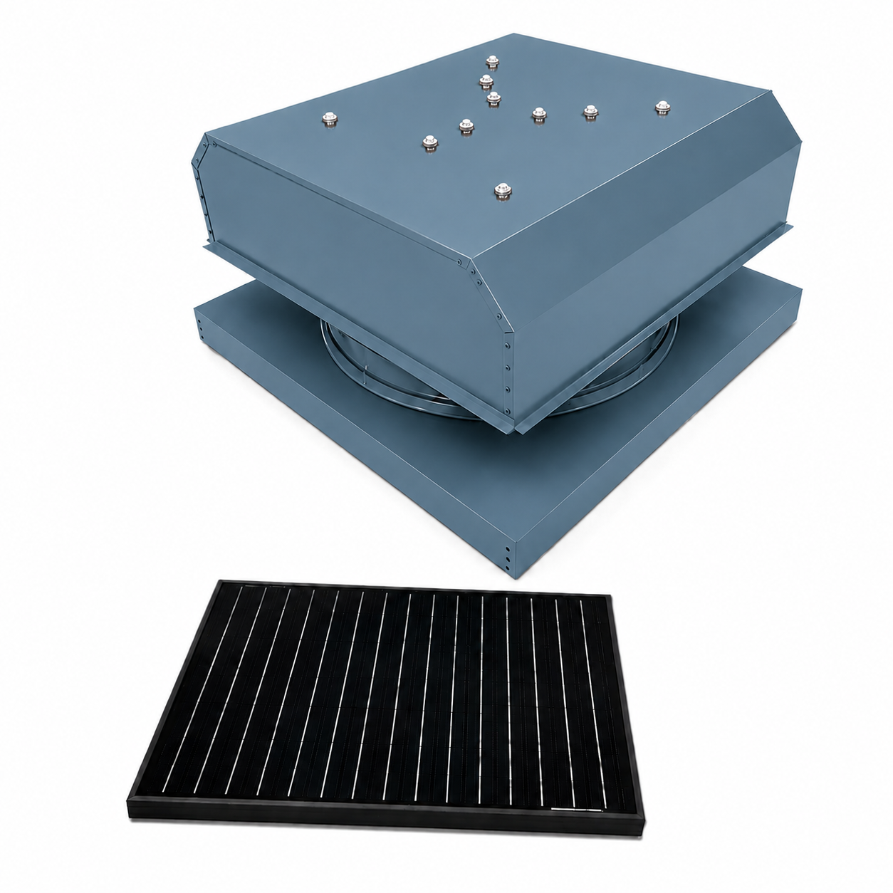 Attic Breeze UltraBreeze HP 35W Curb Mount solar attic fan, Hawaiian Blue