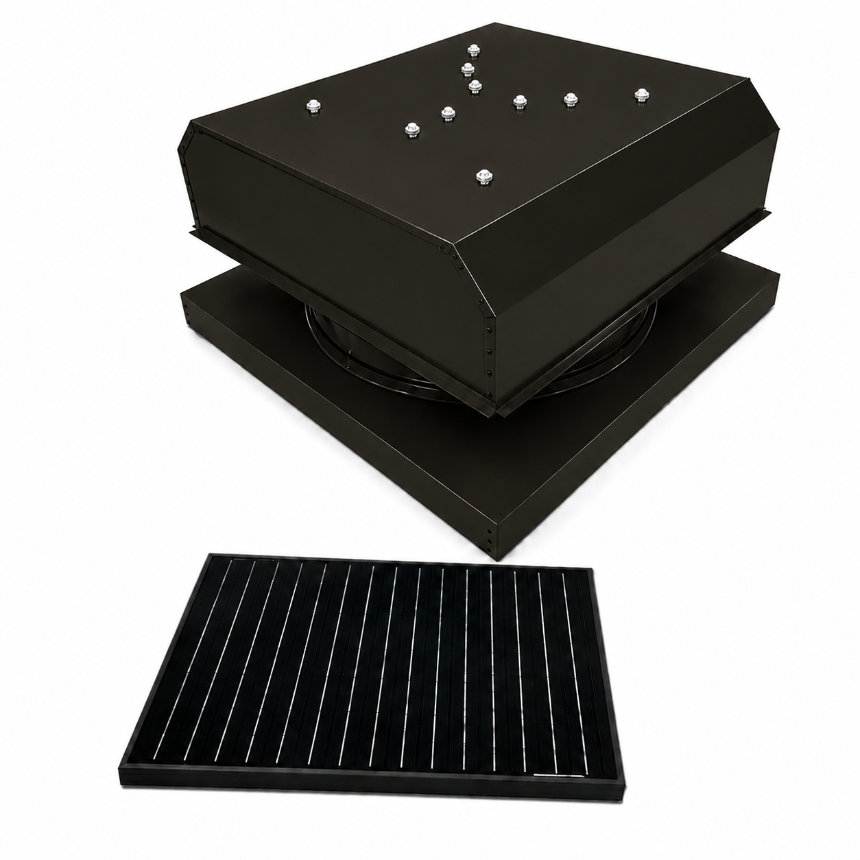 Attic Breeze UltraBreeze HP 35W Curb Mount solar attic fan, Bronze Brown