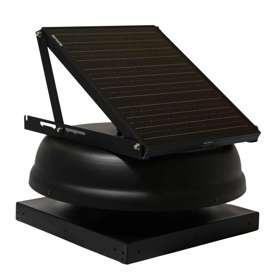 Attic Breeze AeroBreeze HP 35W Curb Mount solar attic fan, Textured Black