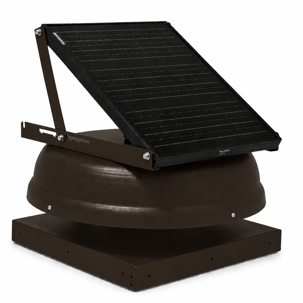 Attic Breeze AeroBreeze HP 35W Curb Mount solar attic fan, Bronze Brown