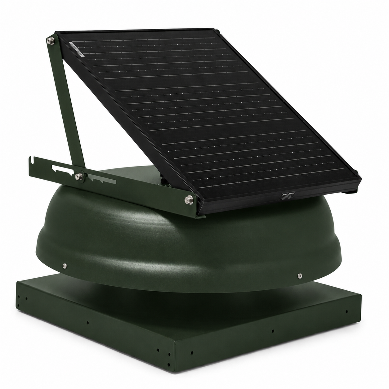 Attic Breeze AeroBreeze HP 35W Curb Mount solar attic fan, Classic Green