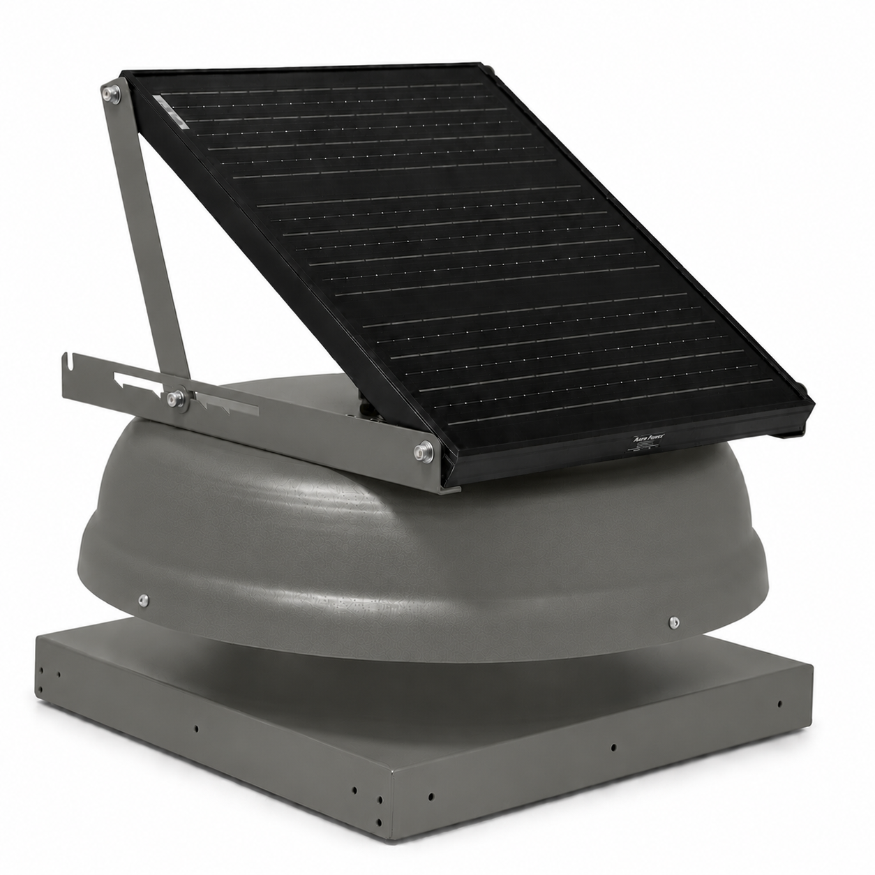 Attic Breeze AeroBreeze HP 35W Curb Mount solar attic fan, Weathered Gray