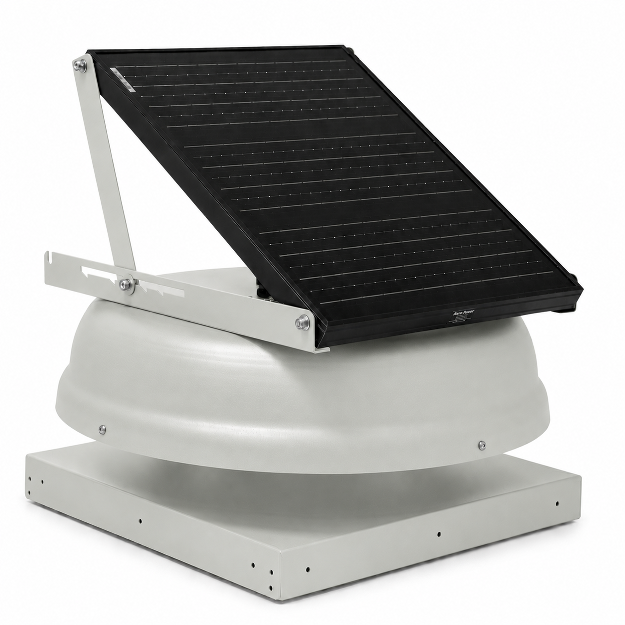 Attic Breeze AeroBreeze HP 35W Curb Mount solar attic fan, Anodized Silver