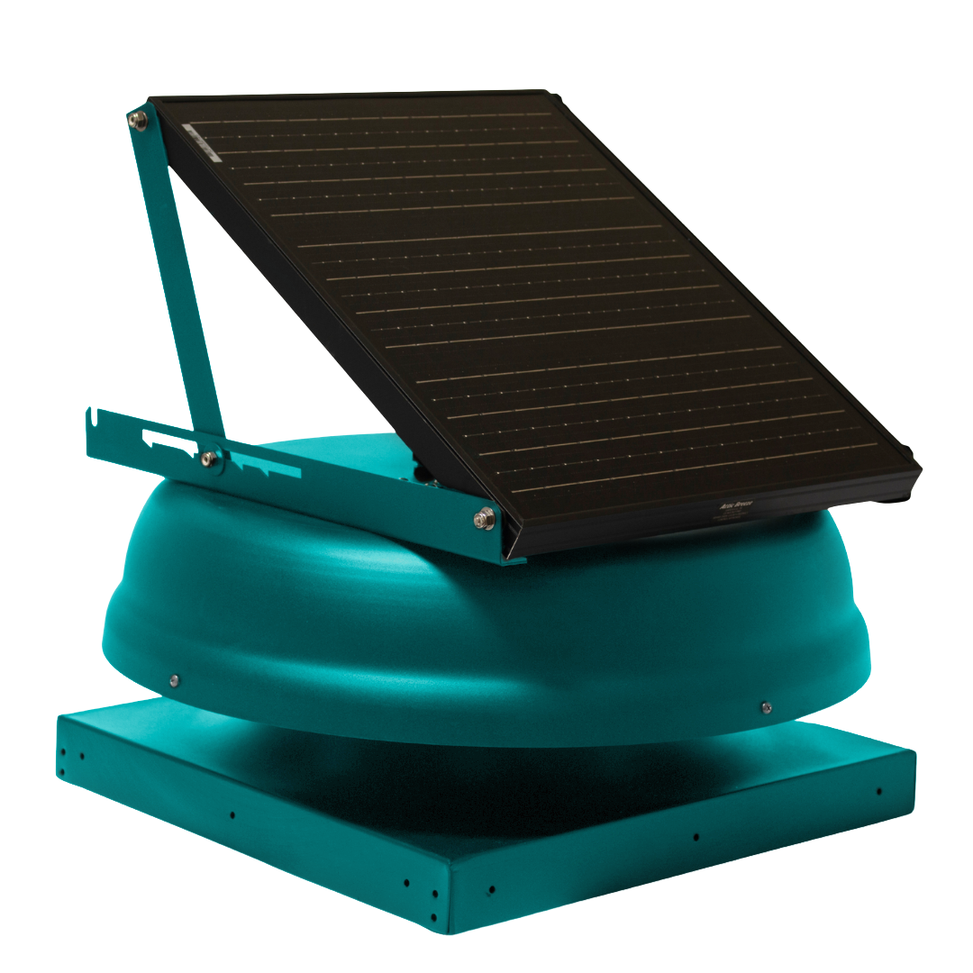 Attic Breeze AeroBreeze HP 35W Curb Mount solar attic fan, Turquoise