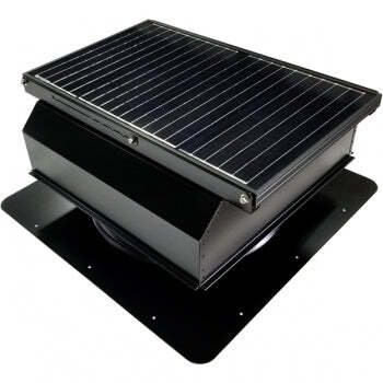 Attic Breeze UltraBreeze MAX 45W Self-Flashing solar attic fan, Jet Black