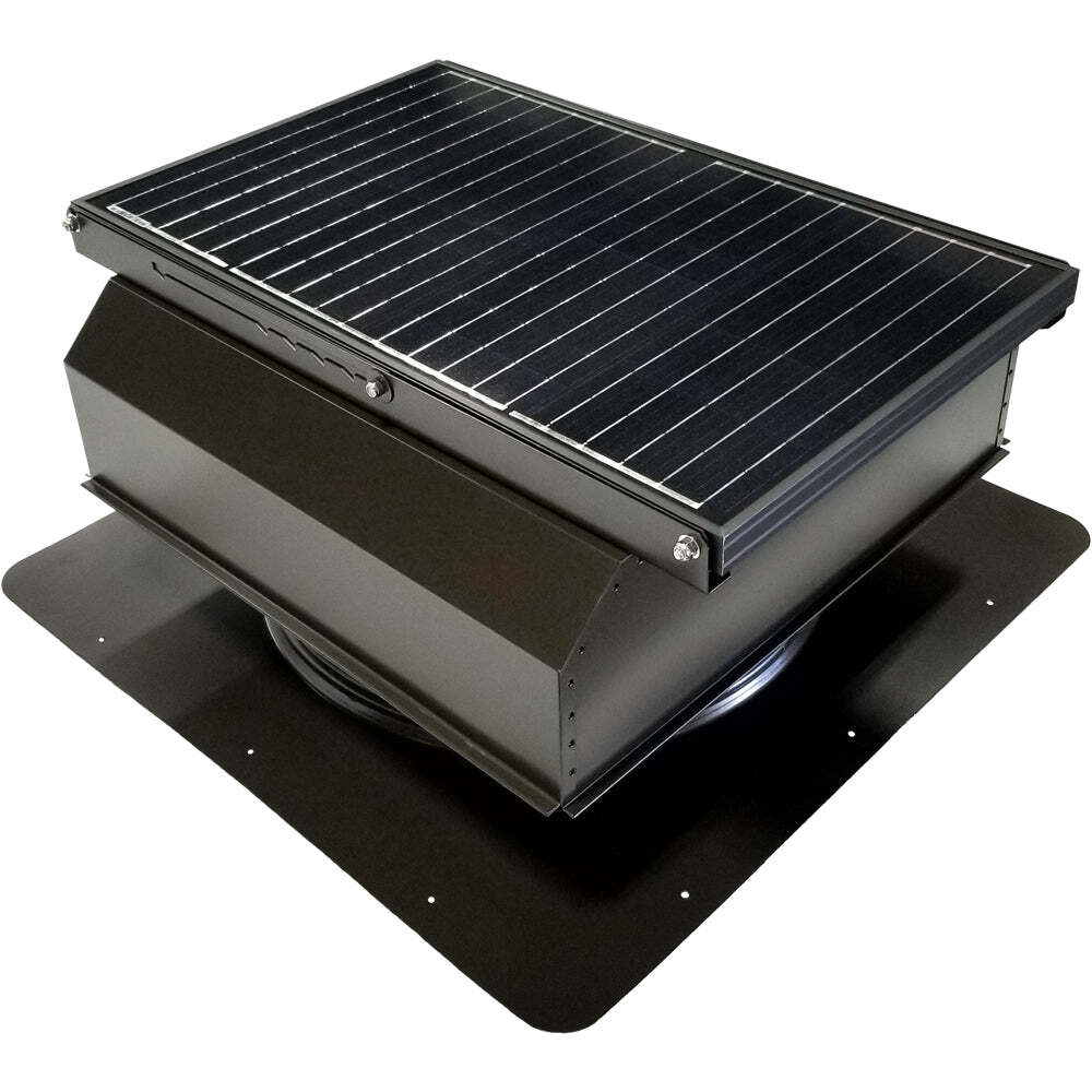 Attic Breeze UltraBreeze MAX 45W Self-Flashing solar attic fan, Bronze Brown