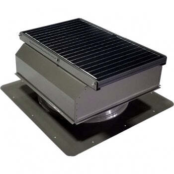Attic Breeze UltraBreeze MAX 45W Self-Flashing solar attic fan, Weathered Gray