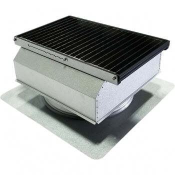 Attic Breeze UltraBreeze MAX 45W Self-Flashing solar attic fan, Mill Finish