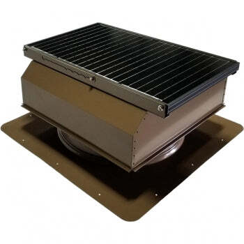 Attic Breeze UltraBreeze MAX 45W Self-Flashing solar attic fan, Shakewood