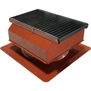 Attic Breeze UltraBreeze MAX 45W Self-Flashing solar attic fan, Terra Cotta