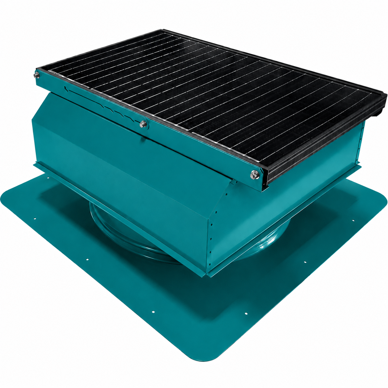 Attic Breeze UltraBreeze MAX 45W Self-Flashing solar attic fan, Turquoise