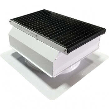 Attic Breeze UltraBreeze MAX 45W Self-Flashing solar attic fan, Polar White