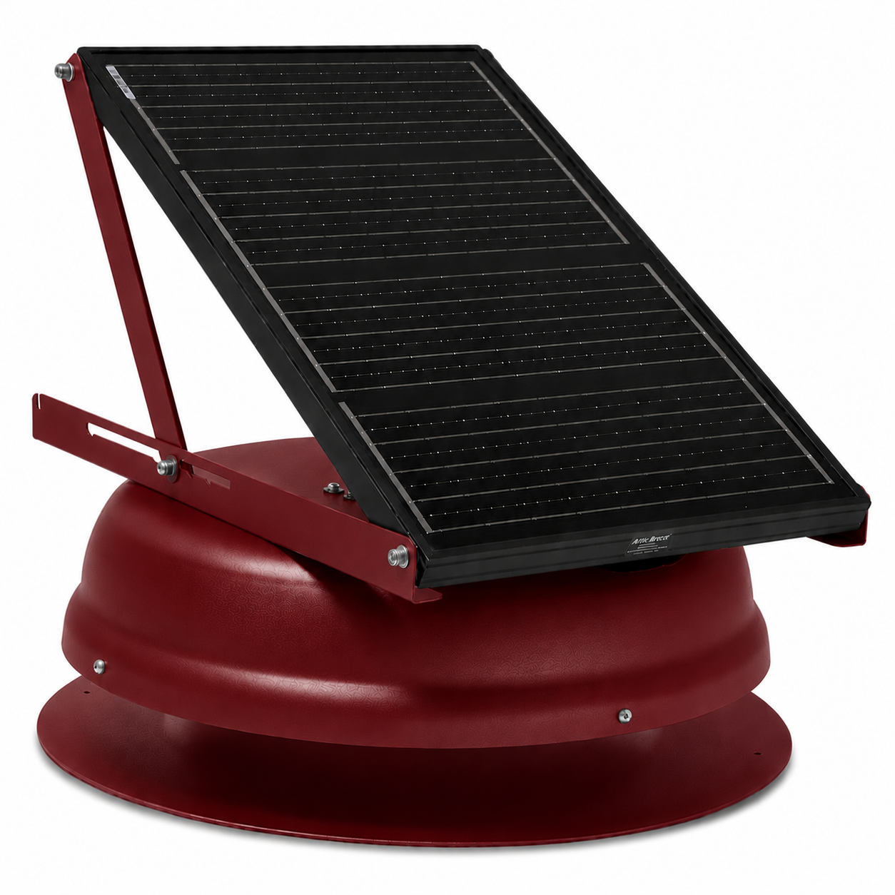 Attic Breeze AeroBreeze MAX 45W Self-Flashing solar attic fan, Brick Red