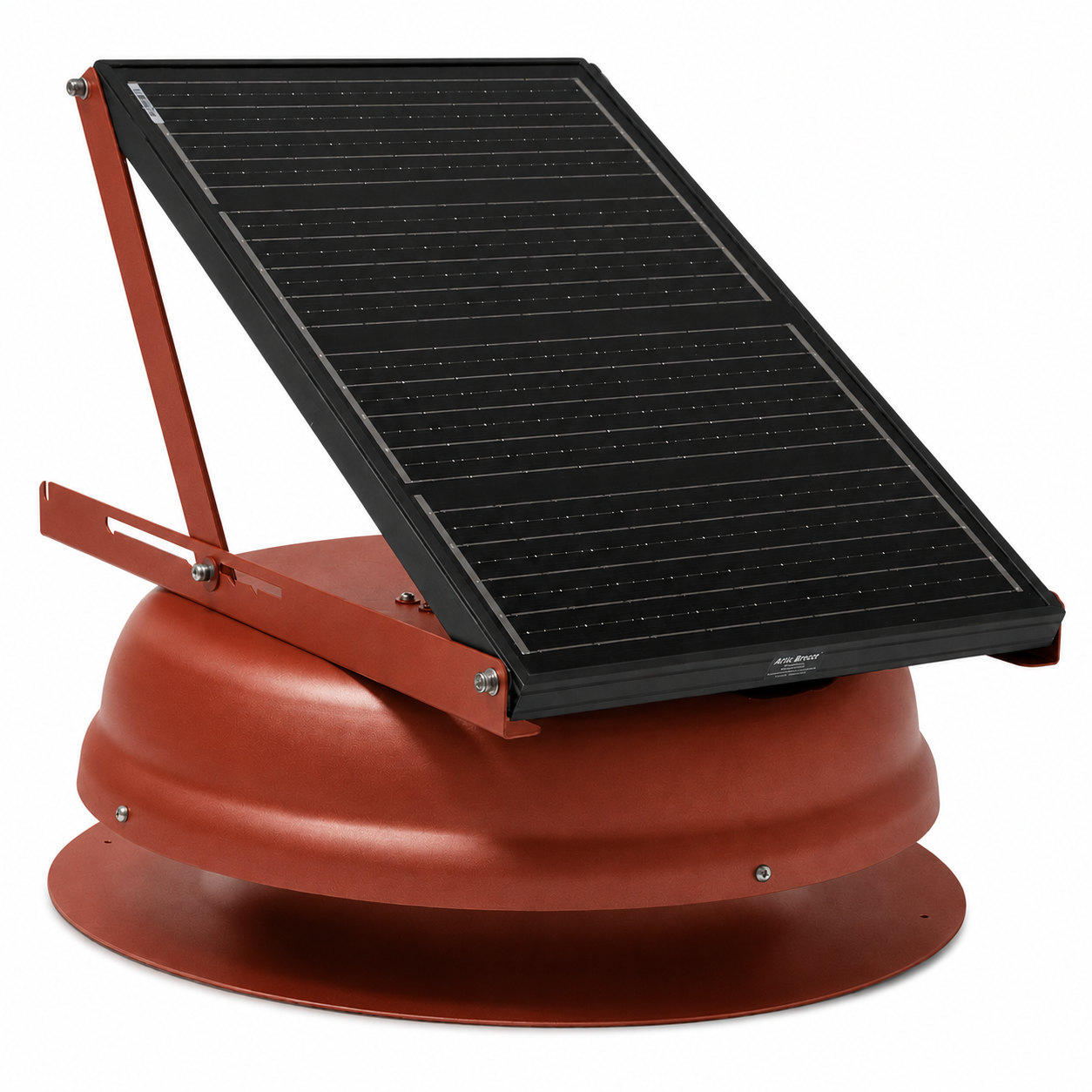 Attic Breeze AeroBreeze MAX 45W Self-Flashing solar attic fan, Terra Cotta