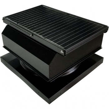 Attic Breeze UltraBreeze MAX 45W Curb Mount solar attic fan, Jet Black