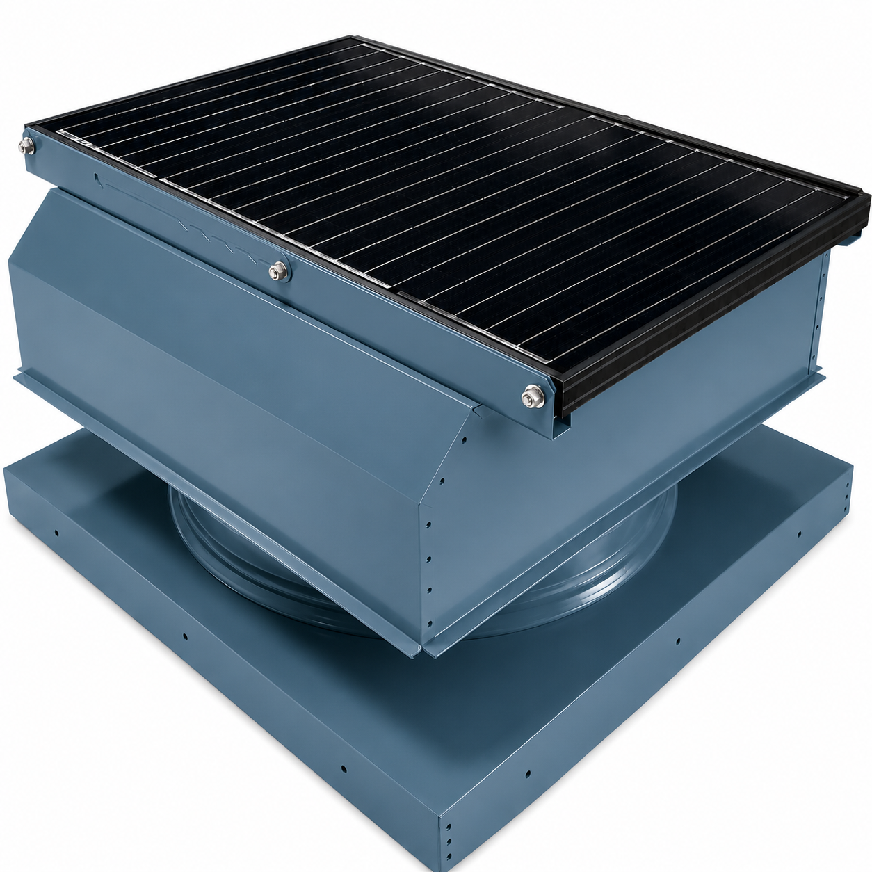 Attic Breeze UltraBreeze MAX 45W Curb Mount solar attic fan, Hawaiian Blue