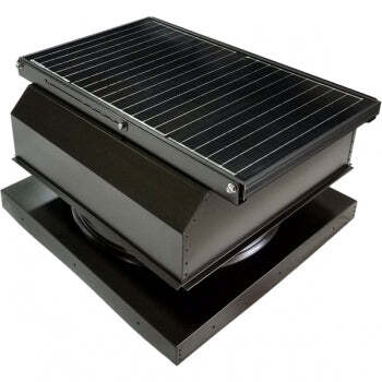 Attic Breeze UltraBreeze MAX 45W Curb Mount solar attic fan, Bronze Brown