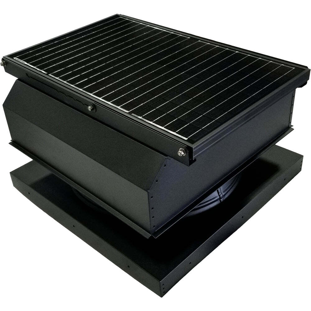 Attic Breeze UltraBreeze MAX 45W Curb Mount solar attic fan, Textured Black