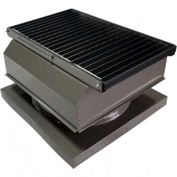 Attic Breeze UltraBreeze MAX 45W Curb Mount solar attic fan, Weathered Gray