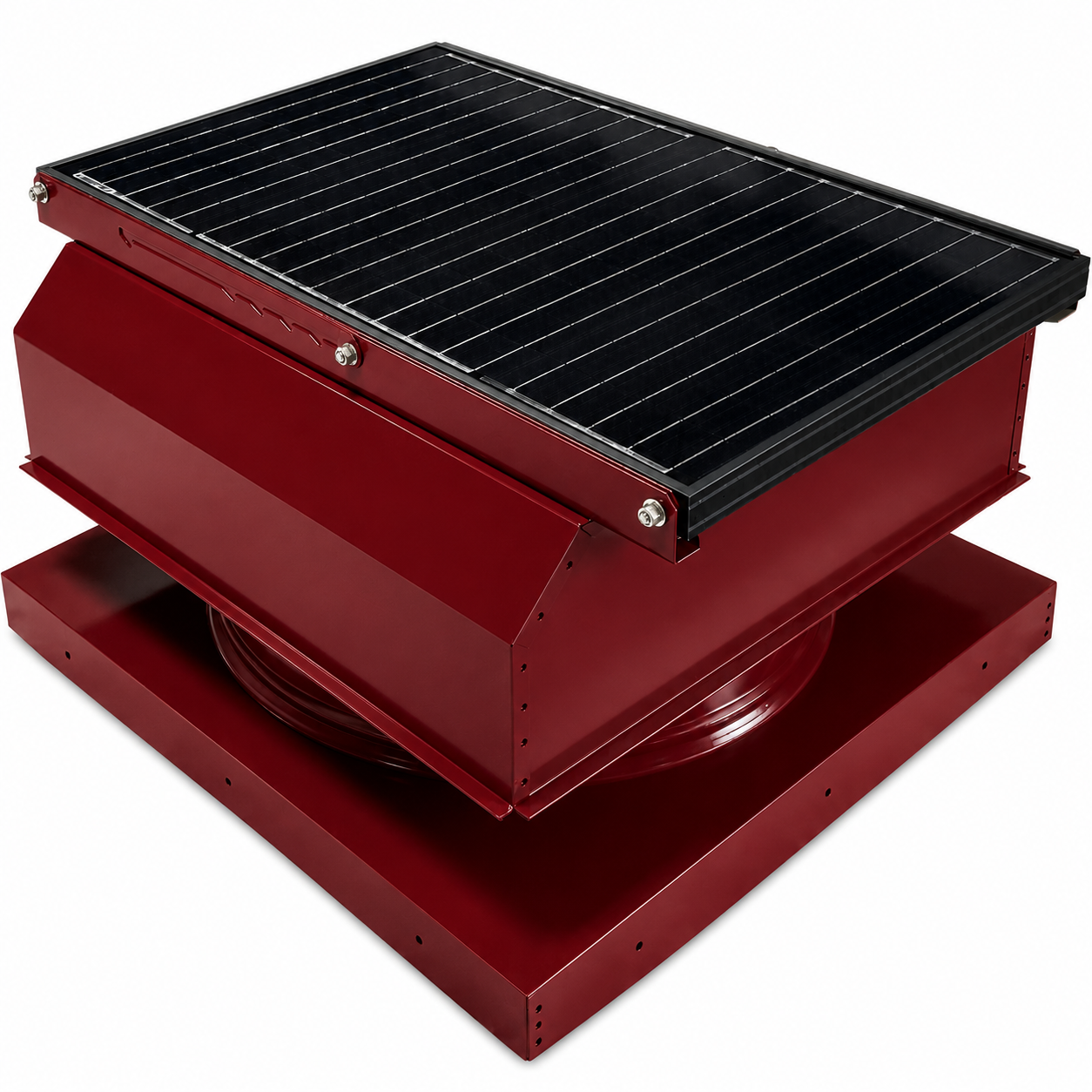 Attic Breeze UltraBreeze MAX 45W Curb Mount solar attic fan, Brick Red