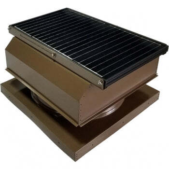 Attic Breeze UltraBreeze MAX 45W Curb Mount solar attic fan, Shakewood